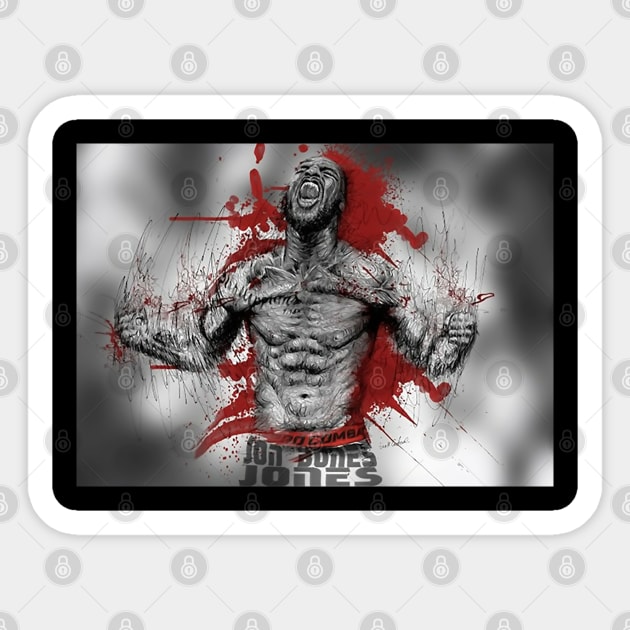 Jon Jones Top Sticker by WikiDikoShop